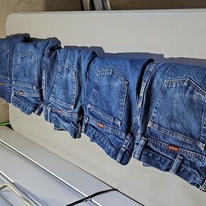 Rustler dark wash 30x32 5 pack straight leg jeans